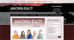 Desktop Screenshot of anacondarealty.com